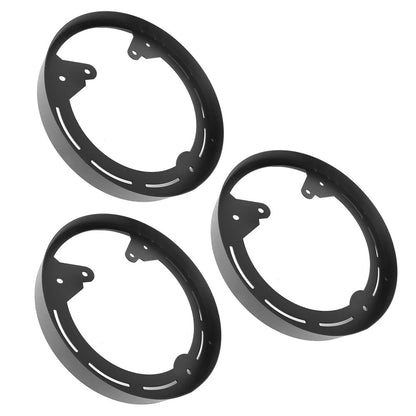 3X LED Wheel Ring Light Mounts for Polaris Slingshot (DIY Kit, Aluminum, Black)