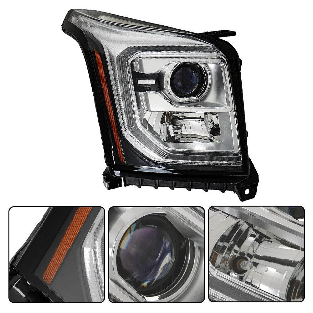 Front Headlight for GMC Yukon/Yukon XL (2015–2020) Right Side Clear Lens