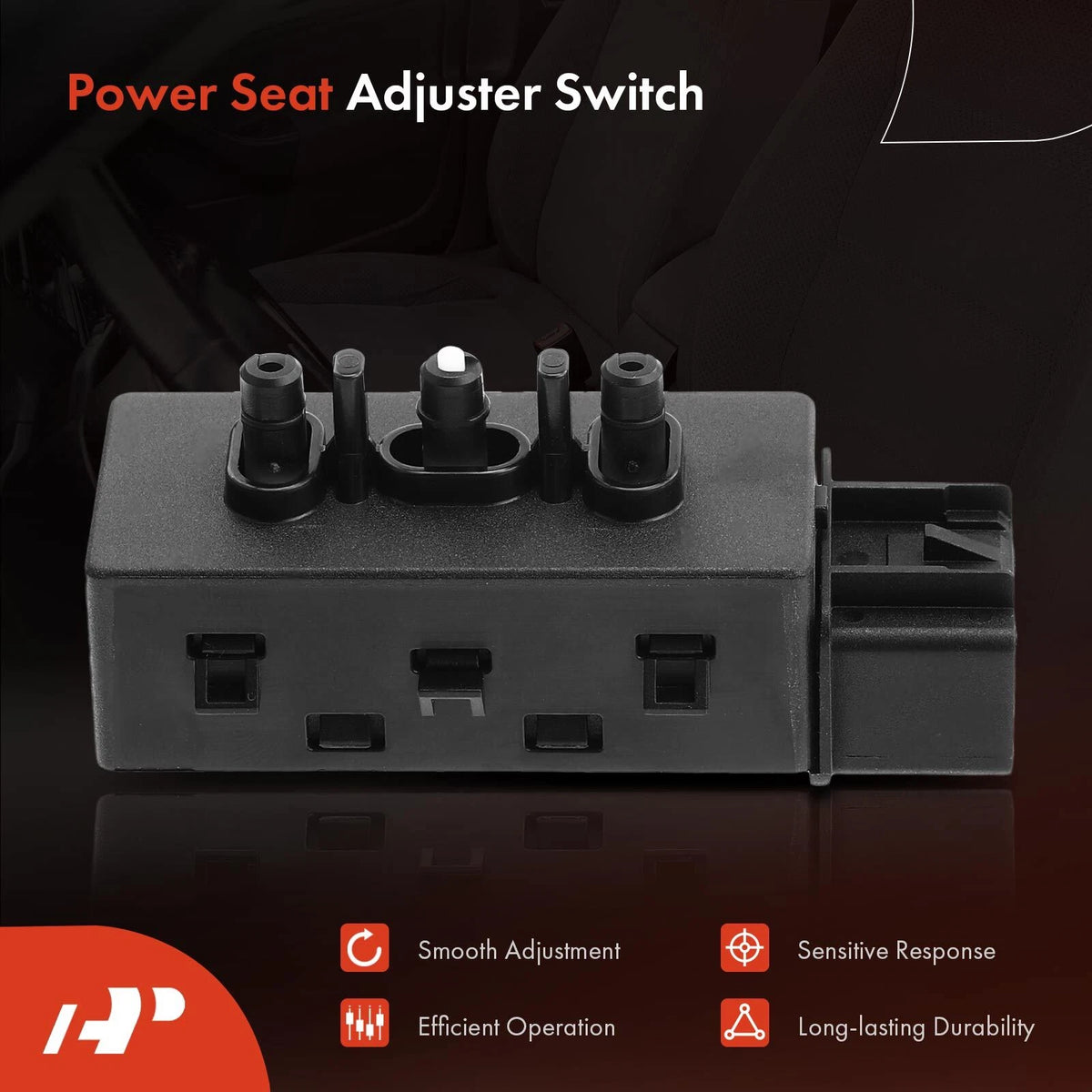 Left Power Seat Adjuster Switch for Chevy Equinox Buick Pontiac Saturn (PSW87, 12451495, PSW17)