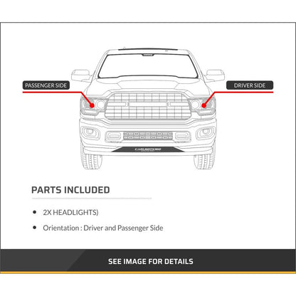Headlight Assembly Pair for Dodge Durango (2014–2015) PLX-M0-334-1139L-AS2-CL360A55, CH2502255, CH2503255