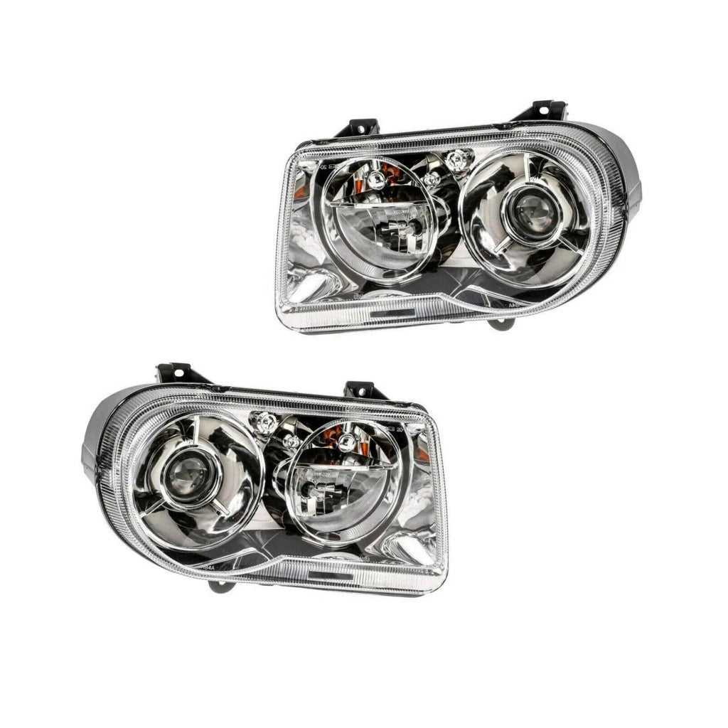 Headlight Assembly Pair for Chrysler 300 (2006–2010) PLX-M0-CS278-B001L-CL360A3, CH2502167, CH2503167