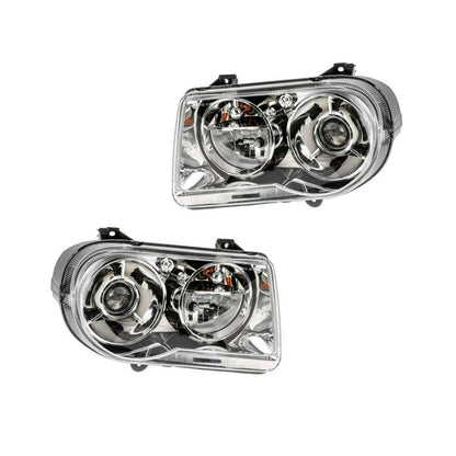 Headlight Assembly Pair for Chrysler 300 (2006–2010) PLX-M0-CS278-B001L-CL360A3, CH2502167, CH2503167