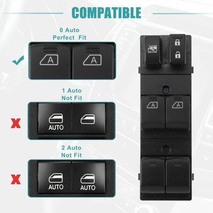 Set of 1 Master Power Window Switch for Nissan Altima (2002–2006)
