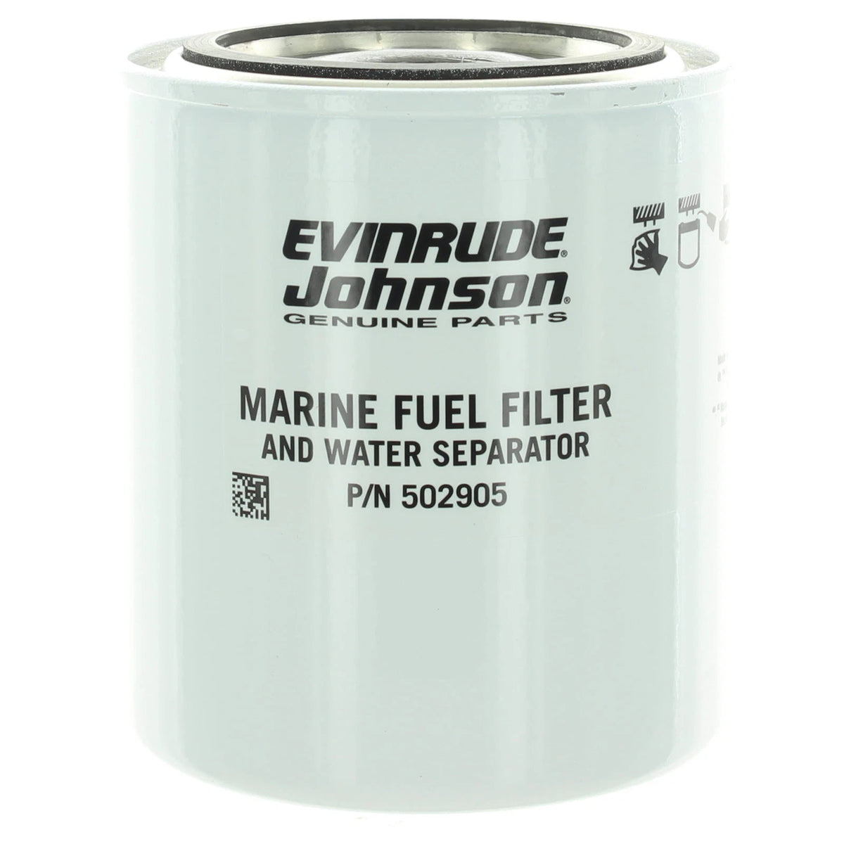 25 Micron Spin-On Fuel Filter for Johnson Evinrude OMC (0502905)
