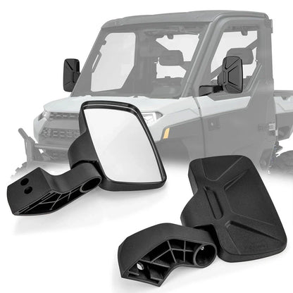 Large Mounted Door Rearview Mirrors for Polaris Ranger 1000 XP Crew (2018–2023)