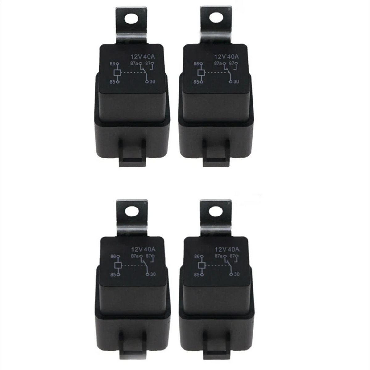 4-Pack 12V Power Relay for Mercury Force CMC Trim (882751A1, 3854138, 73040, 828151)