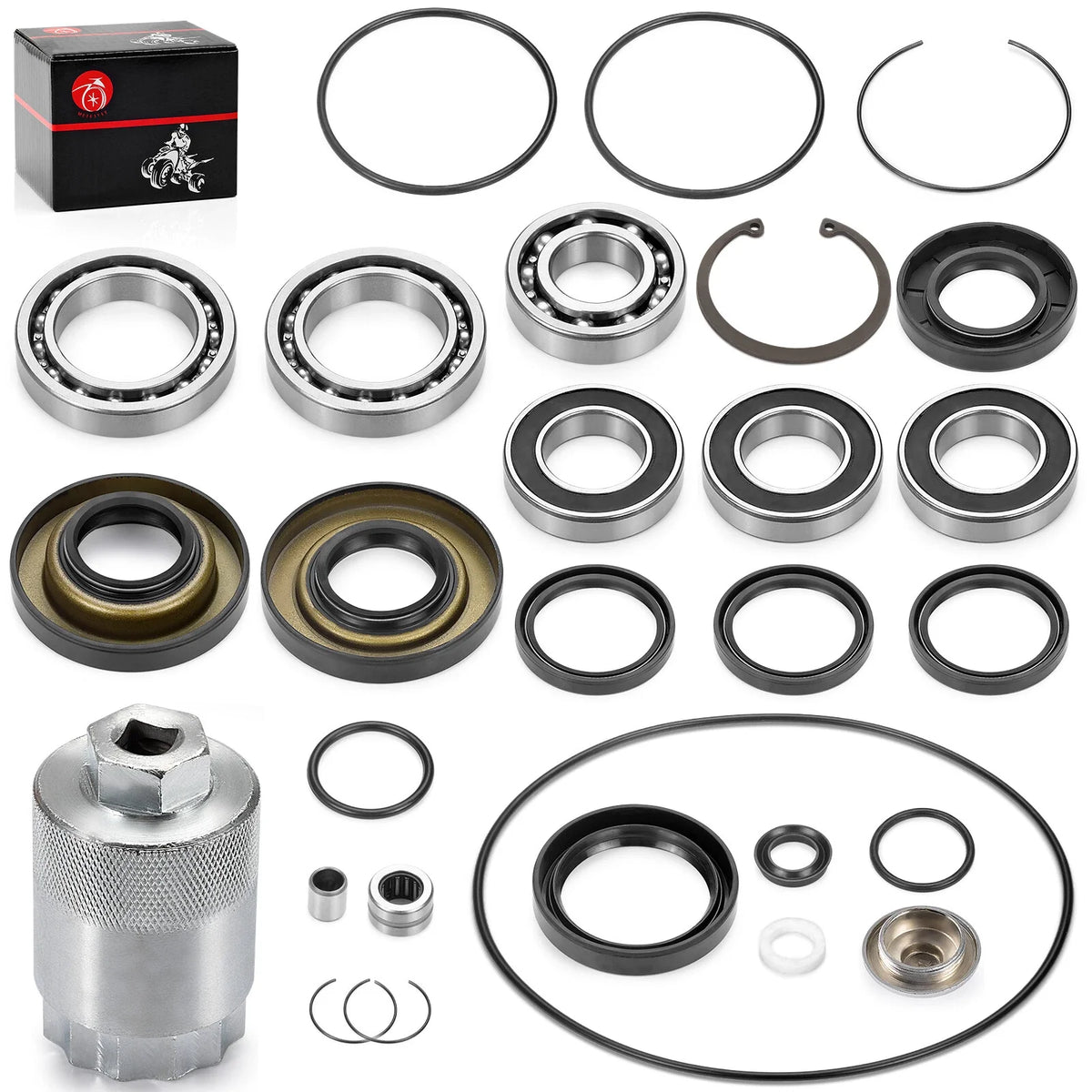 Rear Differential Bearing Seal & Nut Tool for Honda TRX250TE TRX250TM (2002–2023)