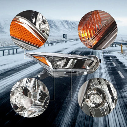 Right Headlight for Nissan Versa S SV (2020–2021) NI2503273, 260105EE0A Chrome