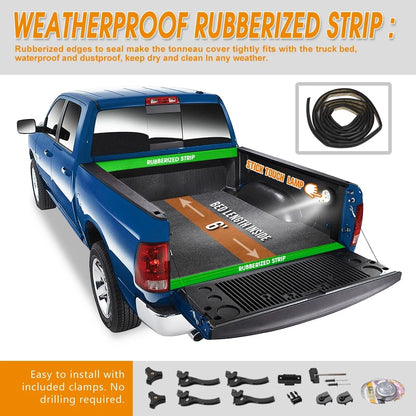 Hard Tri-Fold Tonneau Cover for Colorado/Canyon (2004–2012) 6ft Bed