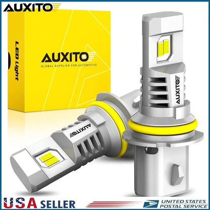 2X AUXITO 9007 LED Headlight Bulbs Kit for HB5 High Low Beam (6500K)