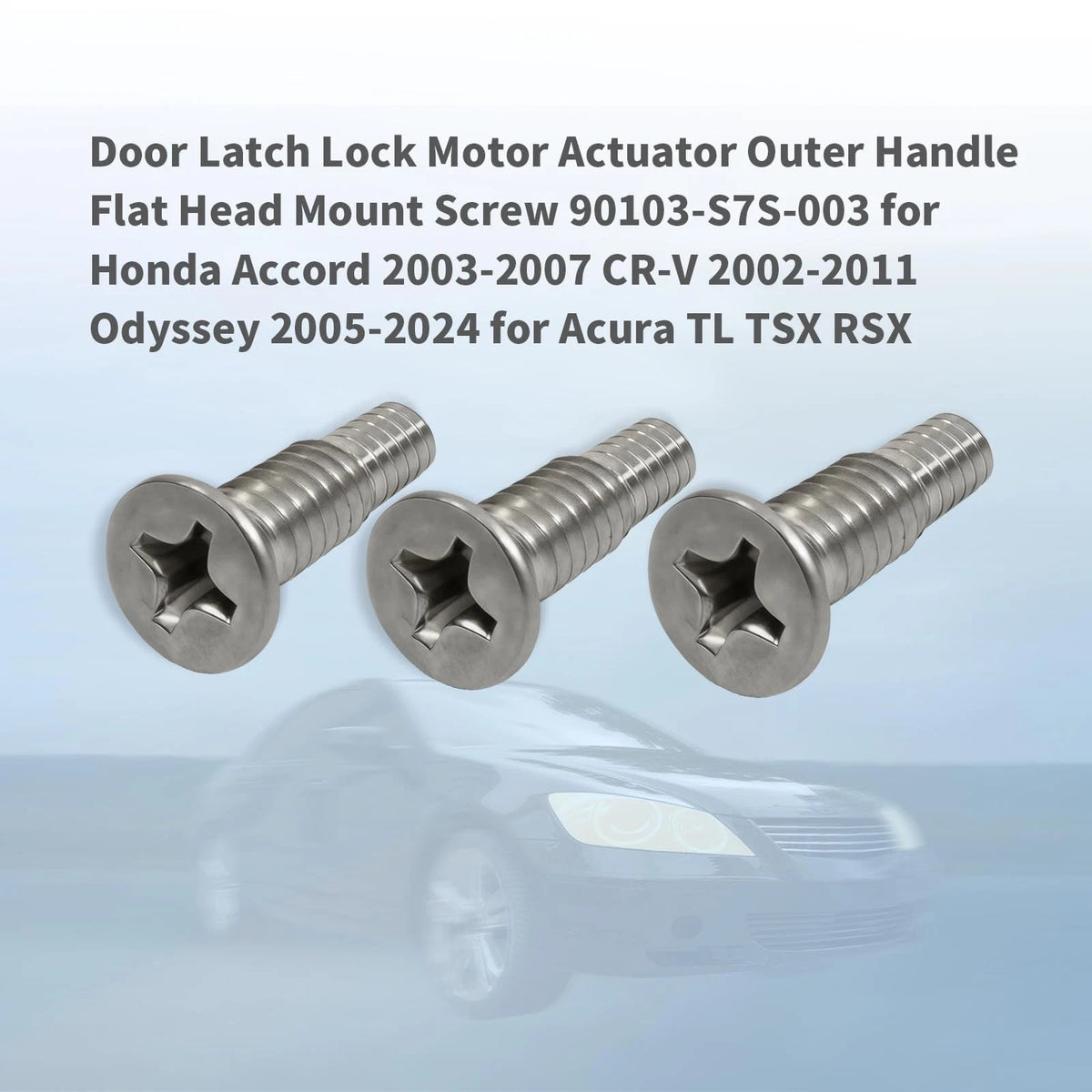 Door Latch Lock Motor Actuator Handle Screw M6x18.5mm for Honda Accord CRV (2013–2020)