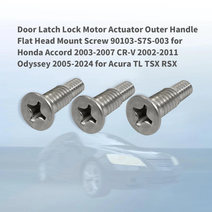 Door Latch Lock Motor Actuator Handle Screw M6x18.5mm for Honda Accord CRV (2013–2020)