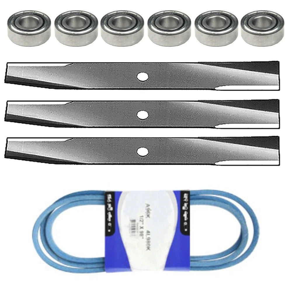 Deck Kit Belt Blades Bearings for John Deere 120 140 317 322 330 (46-48") m41668