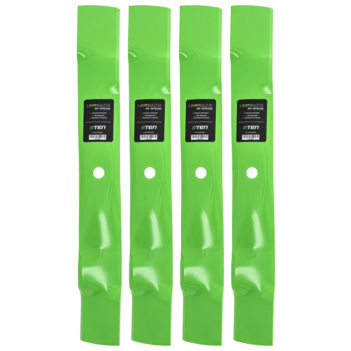 Set of 4 LawnRAZOR Blades for John Deere LT160, Scotts S1642 (M154061, M145969)