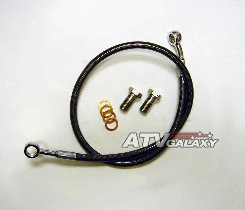 Extended Steel Braided Rear Brake Line for LTZ400 Z400 KFX400 (2003–2006)