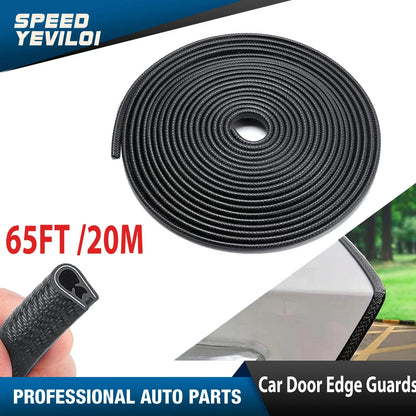 Car Door Edge Seal Strip Trim Guard for Universal Vehicles (20m)