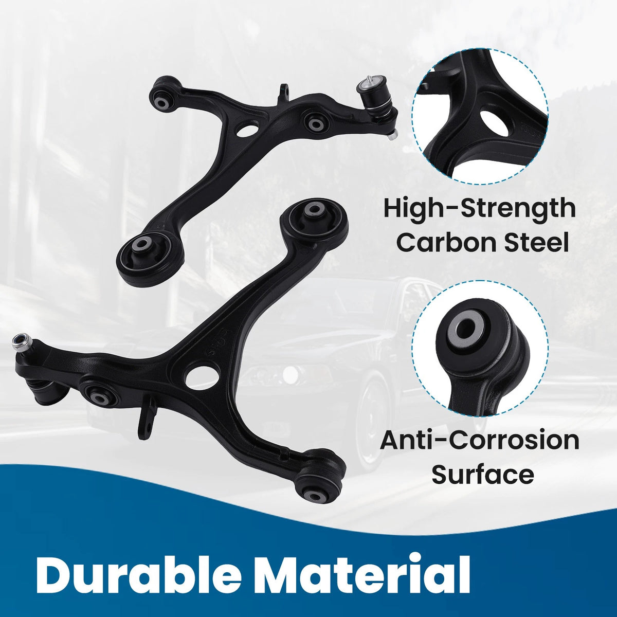 4X Front Lower Control Arms & Ball Joints for Acura TL (2004–2006) YNV0M7