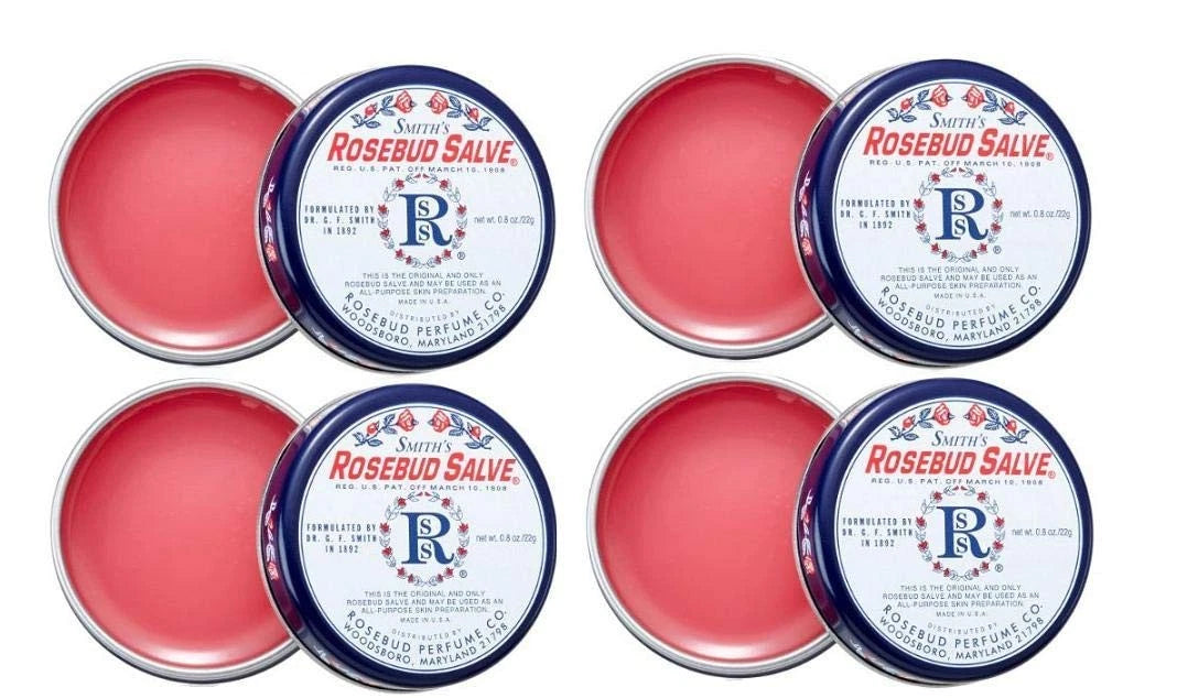 Pack of 4 Smith's Rosebud Salve Tin 0.8 oz