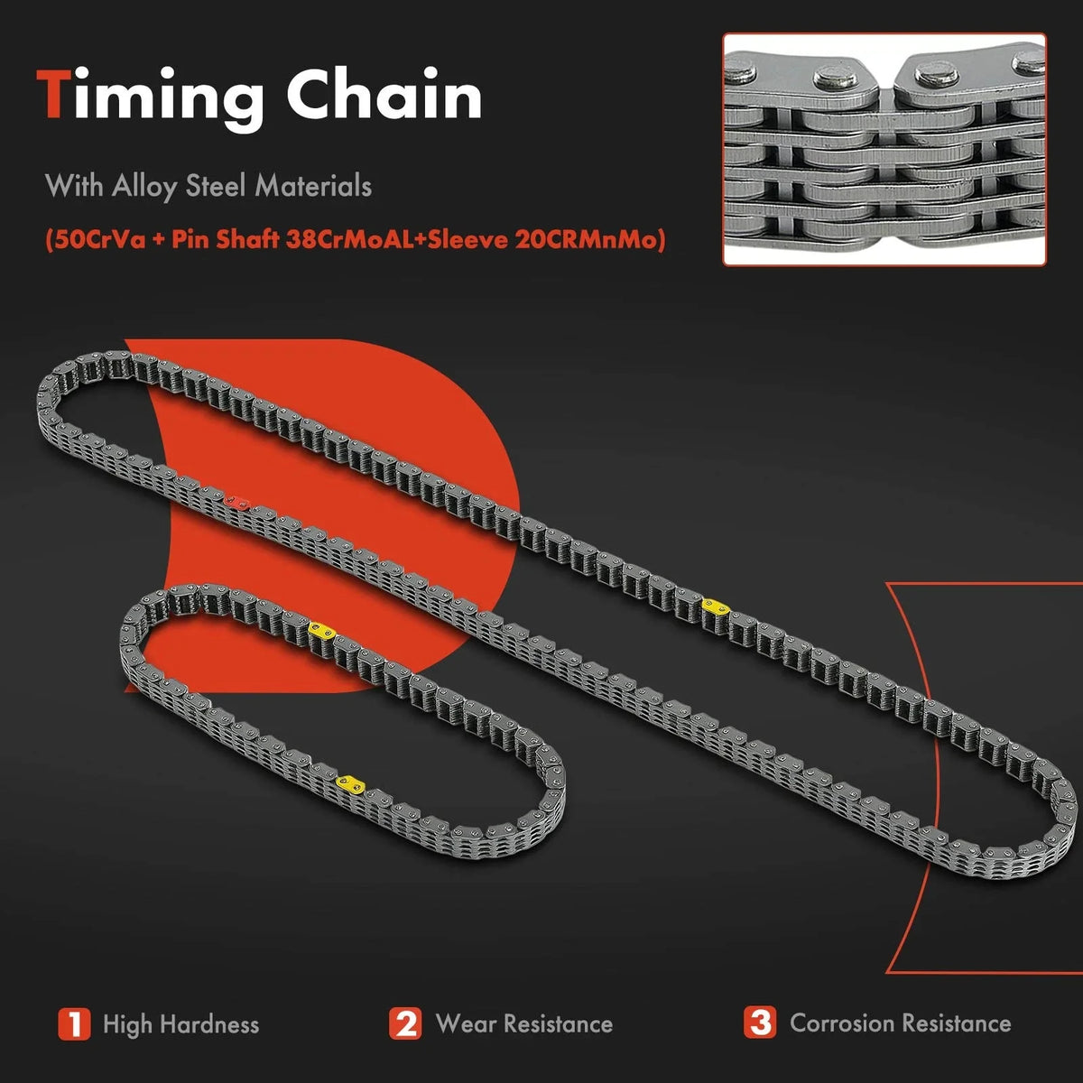 8X Timing Chain Kit for Jeep Cherokee (2014–2021) Compass (2017–2021) Chrysler 200
