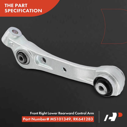 Front Right Lower Rearward Control Arm for BMW F07 535i GT xDrive (2010–2017) - 31126777740, CMS101349, RK641283