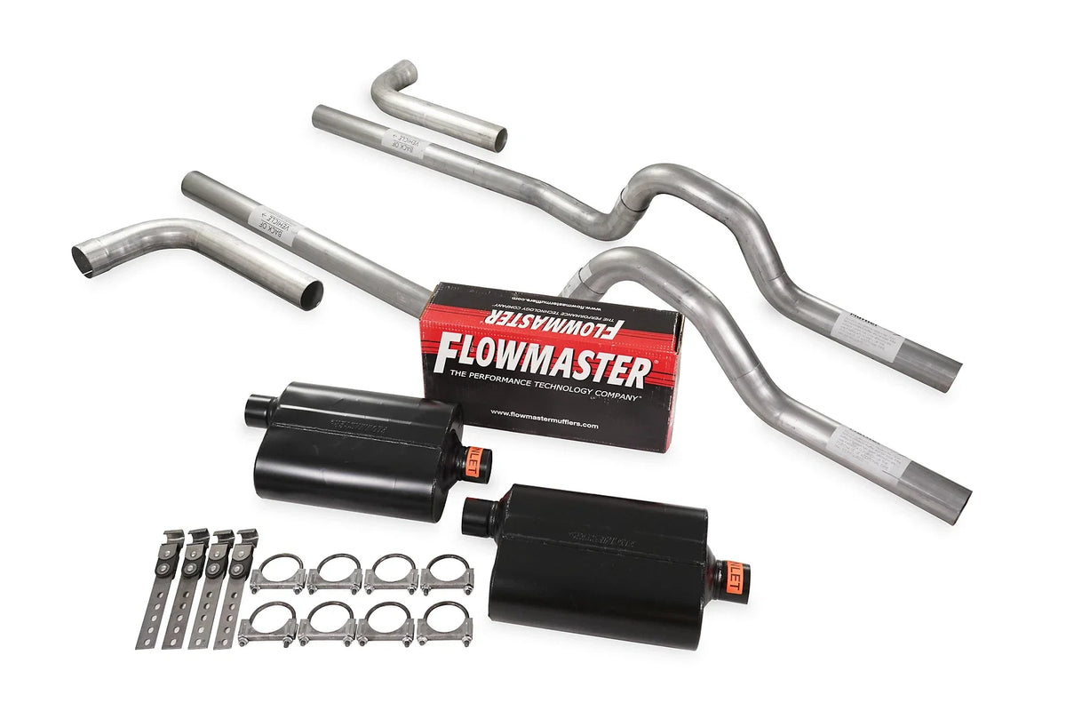 Dual Exhaust Kit 2.5" Flowmaster Super 40 for GM C/K 10 1/2 Ton (1981–1987)