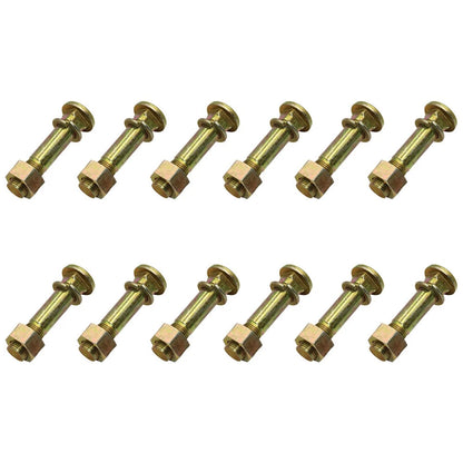 12X Wheel Stud with Washer & Nut for David Brown