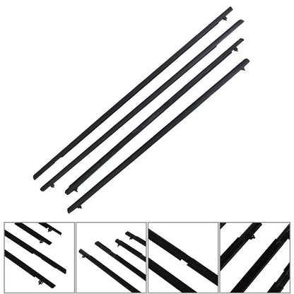 Set of 4 Window Weatherstrip Moulding Trim Seals for Honda Civic (2006–2011)