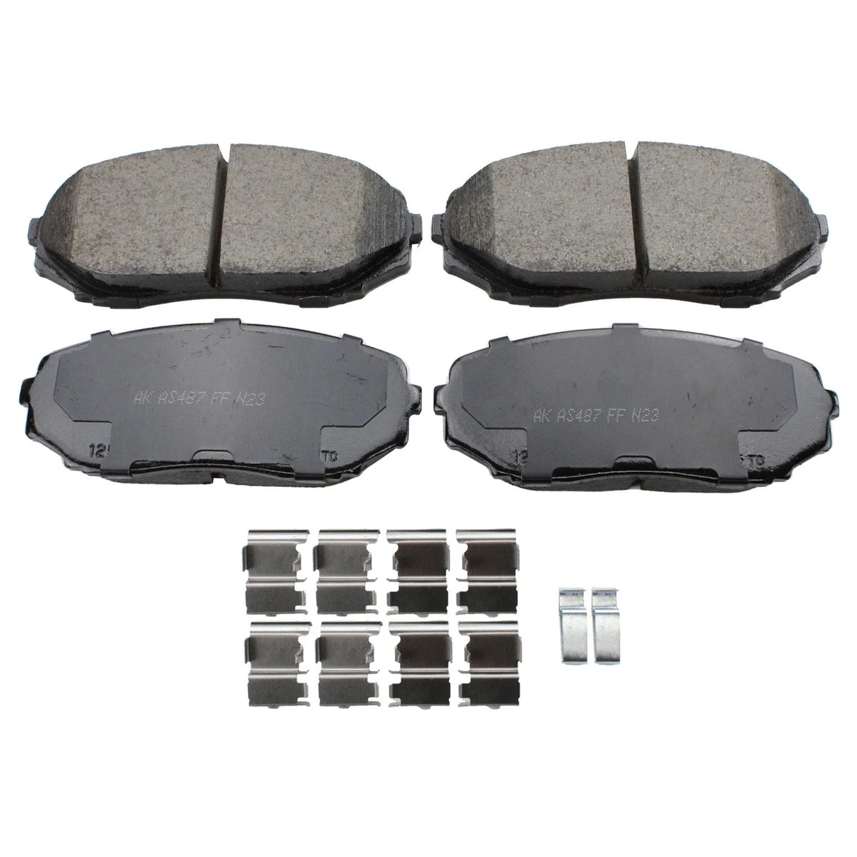Set of 2 Front Rotors & Akebono ProACT Ceramic Brake Pads for CX-5 (2022–2023)