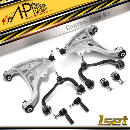 Set of 8 Control Arm Ball Joints & Tie Rods for Ford F-150 (2004–2008) - 6L3Z-3085-AL, 4L3Z-3A130-CA, K80149