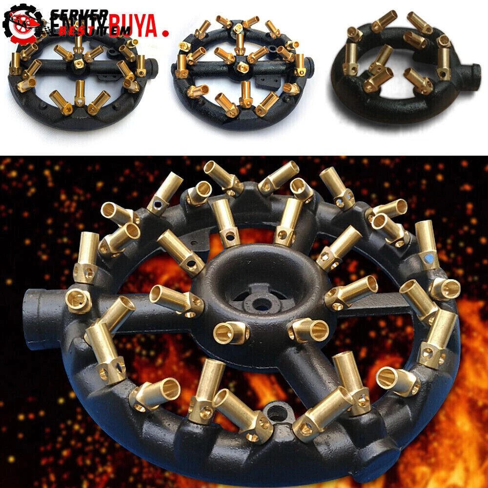 Jet Burner for Commercial Wok (Natural Gas, Cast Iron & Brass)