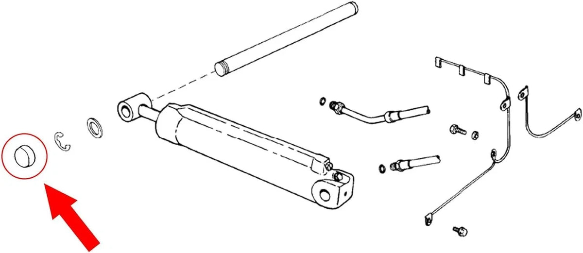2X Trim Cylinder/Pivot Pin Cap for Volvo Penta (Replaces PN 3857522)