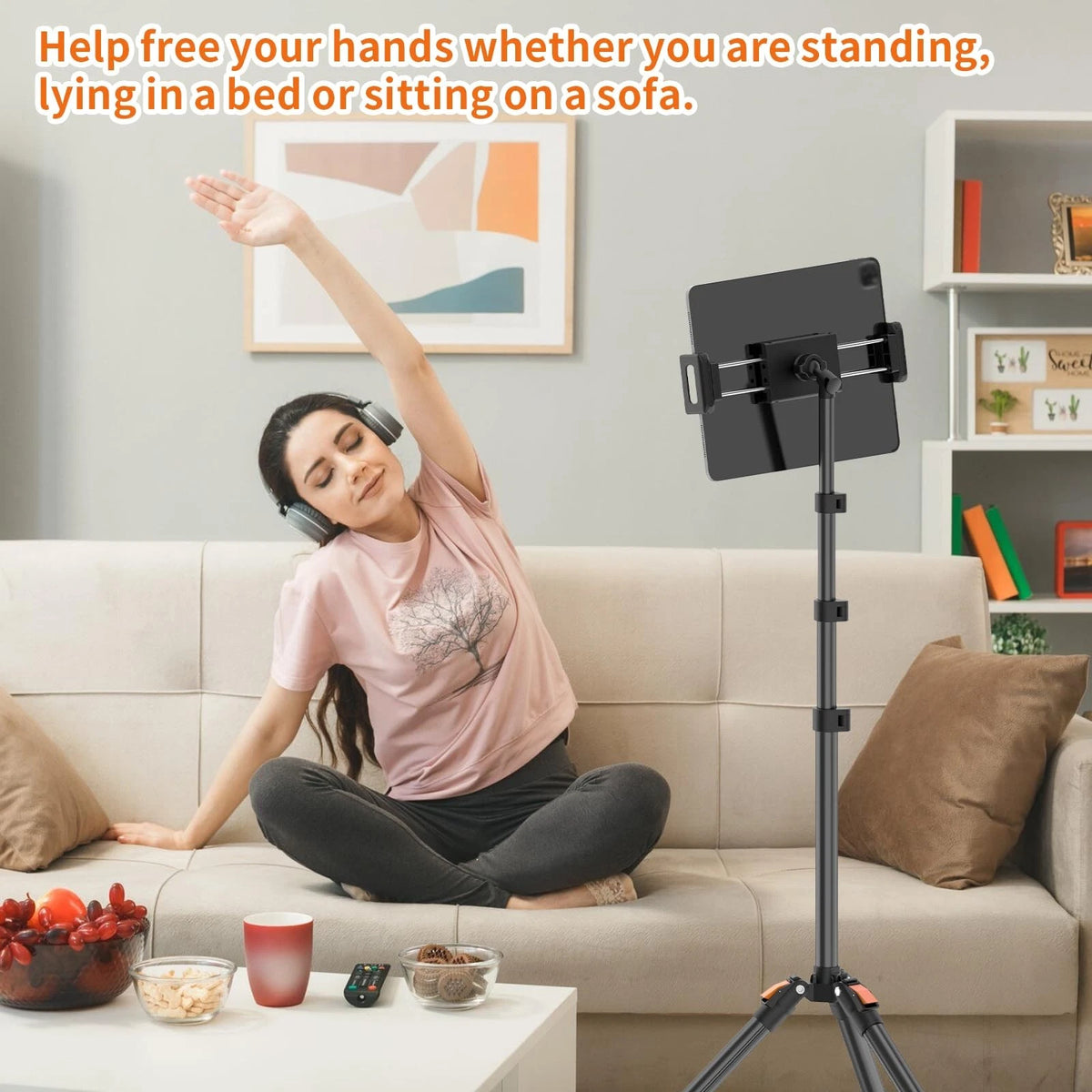 72in Tablet Floor Stand Tripod for Universal Use (No Specific Years)