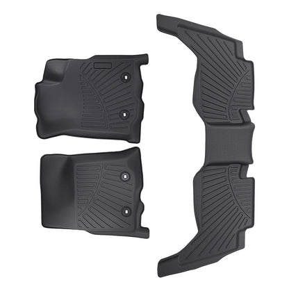 All Weather Floor Mats Liner for Toyota Tacoma Double Cab (2018–2023) TPE