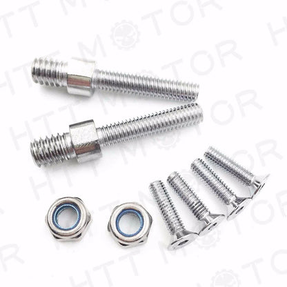 Set of 4 Motorcycle Mirror Bolts Screws 5mm/6mm X 43mm
