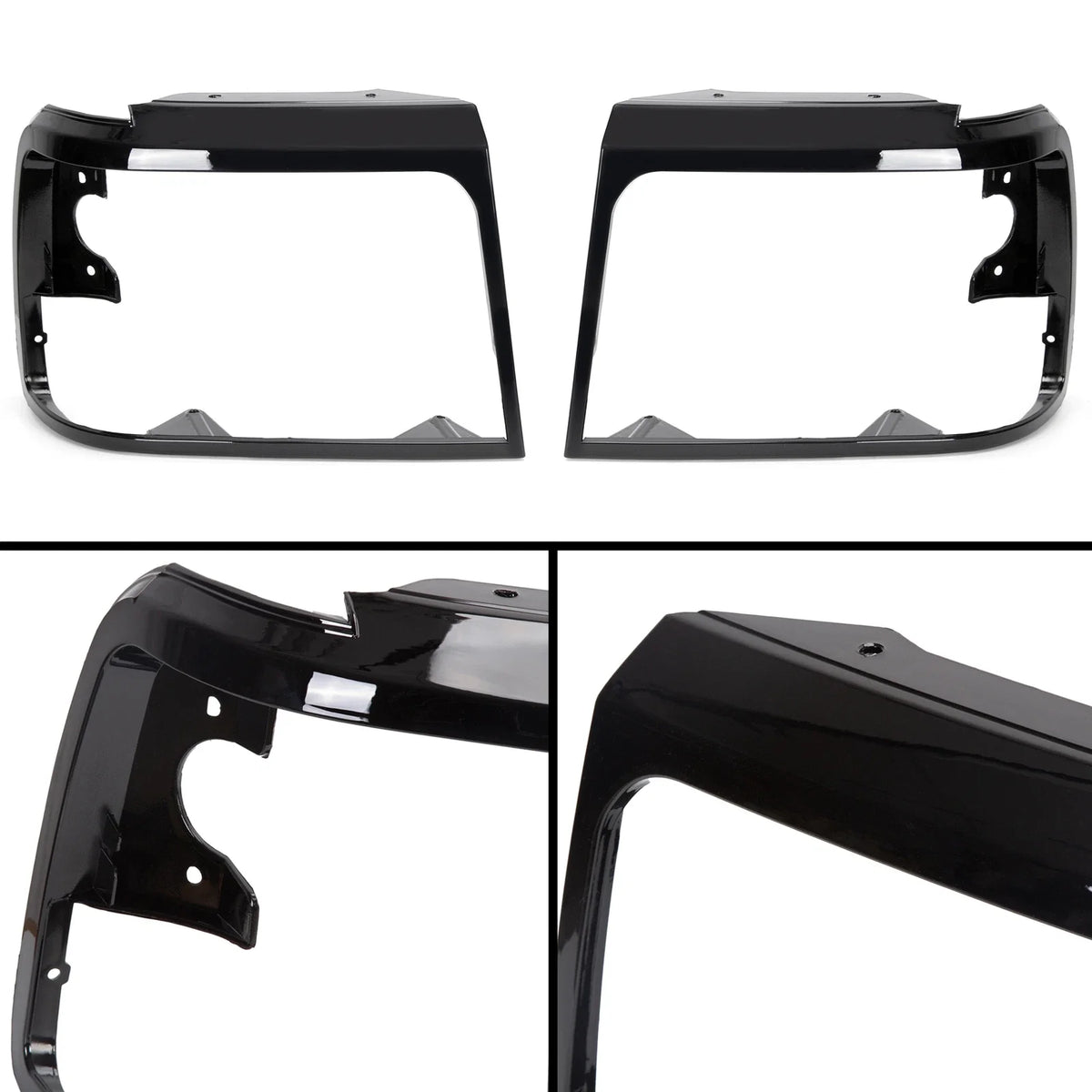 Headlight Trim Bezel Pair for Ford Bronco F150 F250 F350 (1992–1996)