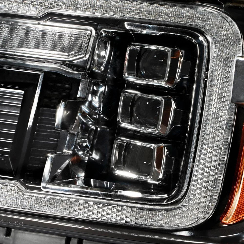 LED Projector Headlights Replacement Pair for GMC Sierra 1500 (2014–2018)