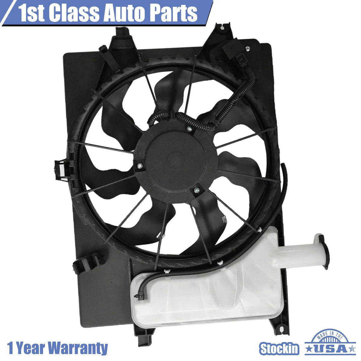 Radiator Cooling Fan Assembly for Hyundai Elantra (2011–2015) Kia Forte (2014) 621-528