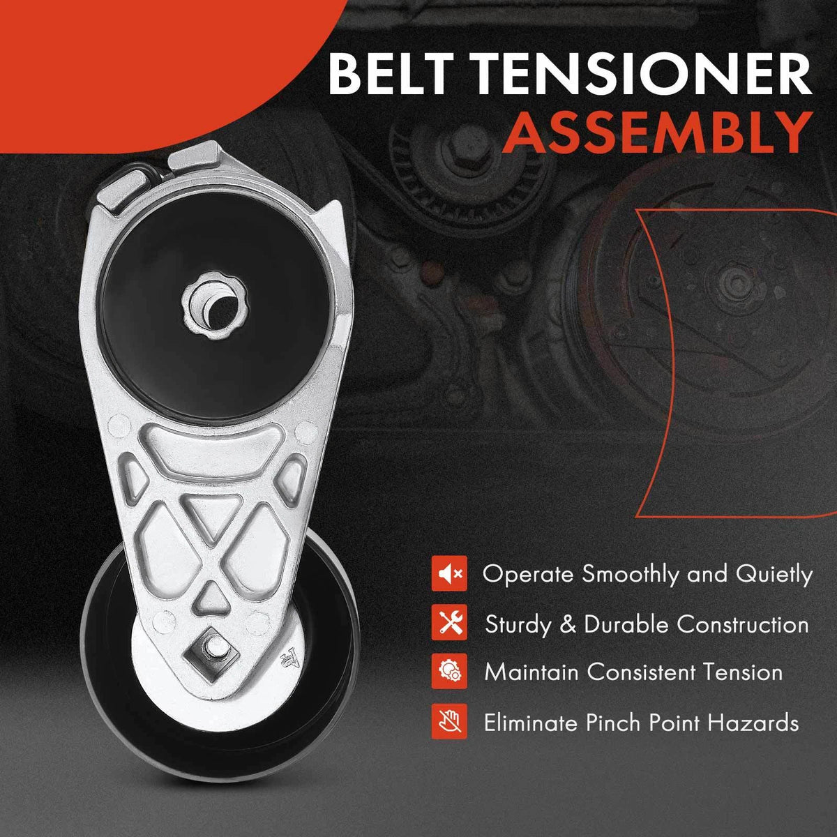 Belt Tensioner Assembly for Ford Ranger, Mazda B2300, B2500 (1992–2011) 1L5Q6A228AB, 1L5Z6B209AA, 419-209