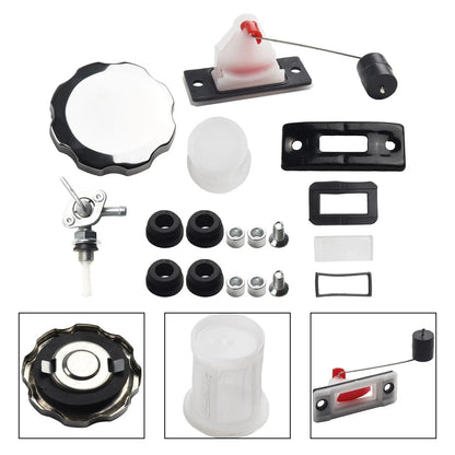 Fuel Gas Tank Petcock Filter Gauge Cap for 5 Gallon 7 Gallon Engines