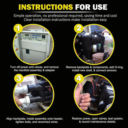 Manifold Replacement Kit for MasterTemp/Max-E-Therm Pool & Spa Heater