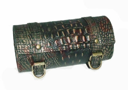 Solo Seat Saddle & Spring with Tool Roll Bag for Harley Chopper Bobber