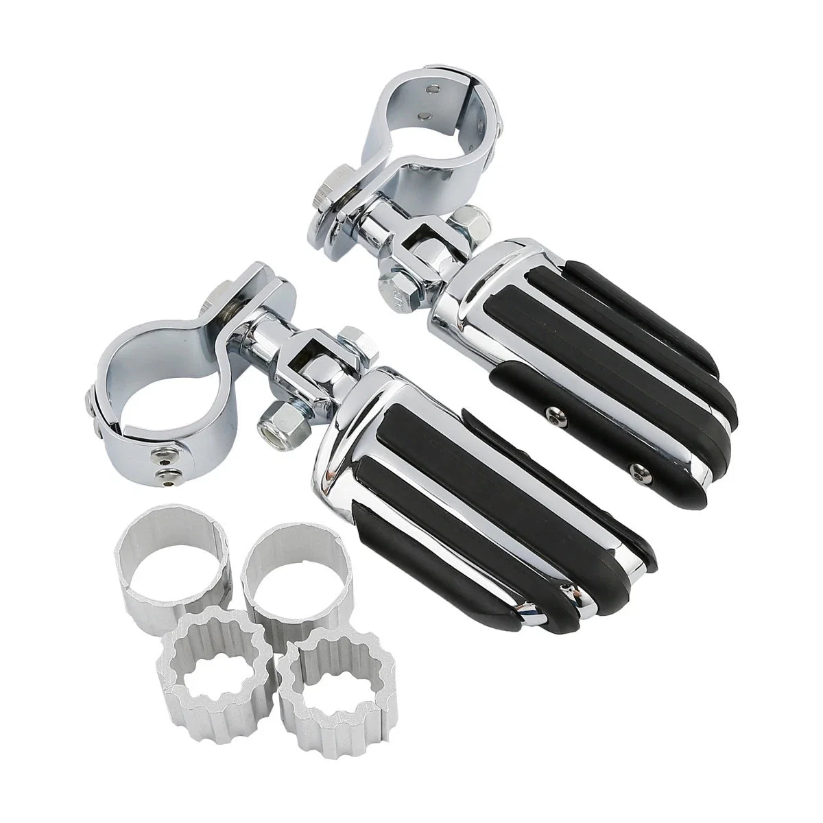 25mm 32mm 35mm Foot Pegs Clamps for Yamaha V-Star XVS1300 XVS650, Honda GL1800