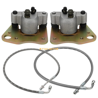 Front Brake Calipers & Hose Lines for Polaris Sportsman 500 570 700 800 (2000–2023)