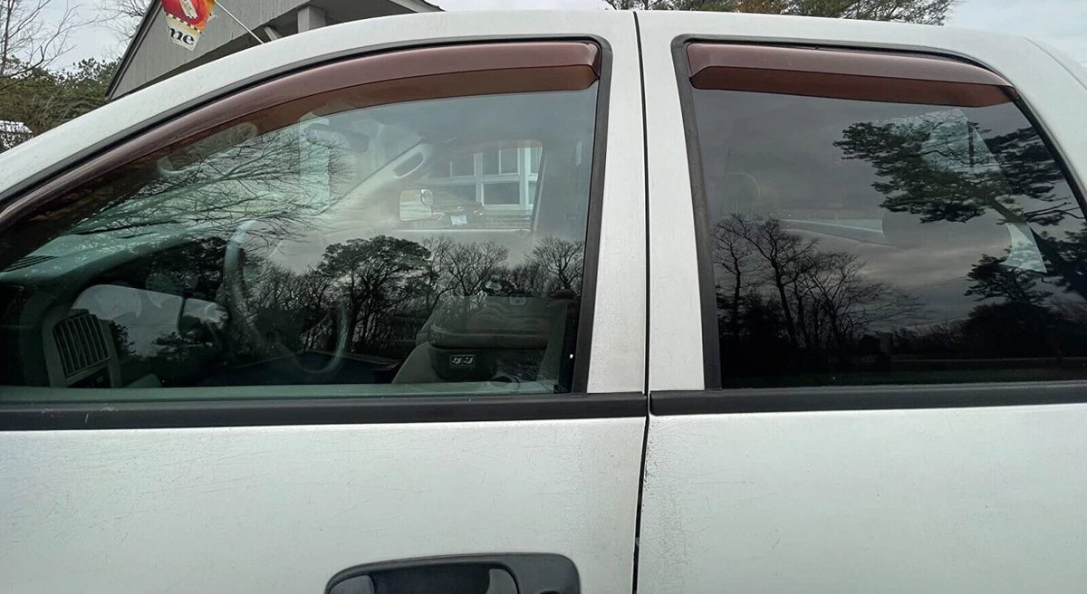 Set of 4 AVS Outside Mount Rain Guards for Dodge Ram 1500 2500 (2003–2008) 94623