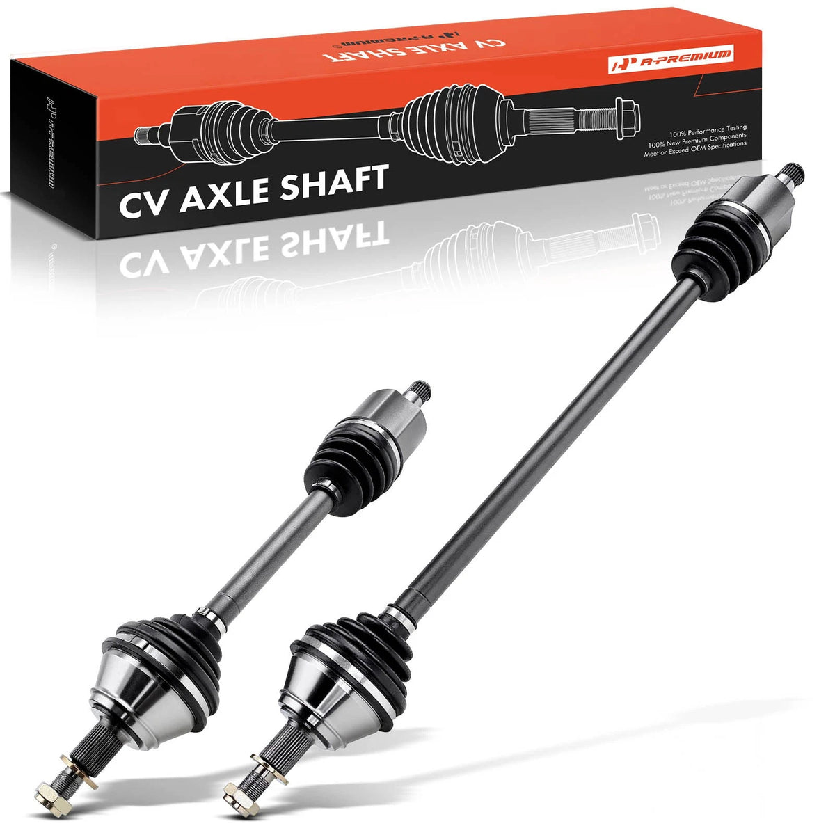A-Premium Pair Front CV Axle Assembly for VW Beetle (2006–2010) - 1J0407272MH, 1J0407272MQ, 1J0407272MT, 1J0407271QA