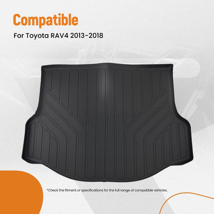 All Weather Rear Cargo Liner for Toyota RAV4 (2013–2018) TPE Trunk Mat