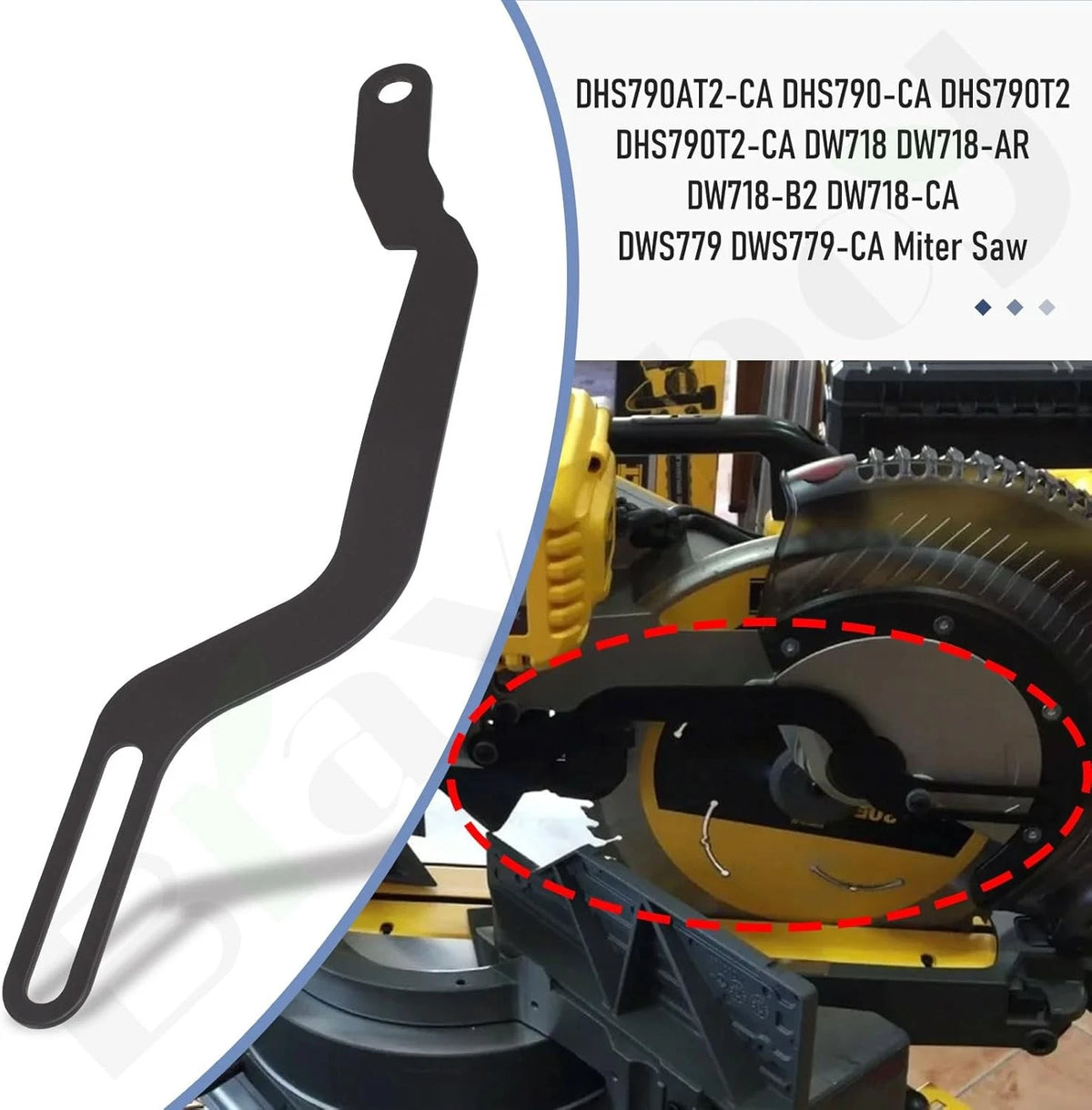 Miter Saw Guard Link for Dewalt DWS779, DWS780 (N142523)