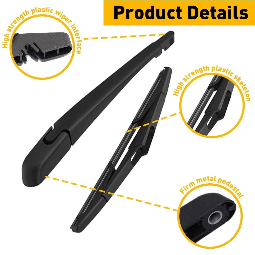 Rear Wiper Blade and Arm for Dodge Grand Caravan Chrysler Town & Country (2008–2010)