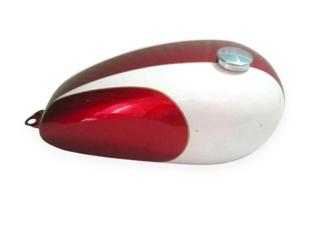 Petrol Tank with Cap & Tap for Triumph T150 Trident (Cherry & White)