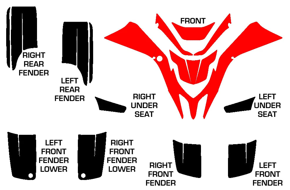 Decal Graphic for Yamaha Blaster 1988–2005